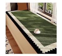 BiaBuiMM All-Season Window Seat Cushion, Soft Sherpa Bay Windowsill Mat, Easy-to-Clean Non-Slip Window Sill Protector for Bedroom, Living Room, Balcony(Green,70.8x47.2x0.4in/180x120x1.1cm)