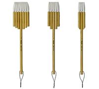 Biaelk Professional Watercolor Brushes Set,Hake Brushes Set,2660Flat Synthetic Goat Mixed Hair Artist Art Supplies,3PCS of #1#3#5,Carbonized Bamboo Handle for Watercolor Paint