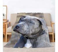 BIAFRA Staffordshire Bull Terrier Blanket dog Fluffy Throw Blanket for Bed Sofas, Soft Warm Fleece Blankets and Throws, Double Size 150x200cm