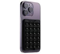 BIAJIYA Suction Phone Card Holder, Phone Wallet for iPhone, Samsung, Huawei & More, Hands-Free Sticky Phone Grip with 3 Card Slots, Black