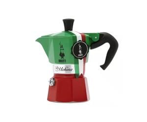 Bialetti 0005650 La Mokina Tricolore Coffee Maker 1/2 Cup Half Cup