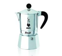 Bialetti 0005903 Break Aluminium Stovetop Coffee Maker (6 Cup) -Black, Silver