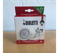 Bialetti 12 Cup Moka Express Pot 1 x Filter + 3 x Gaskets - Boxed-Made in Italy