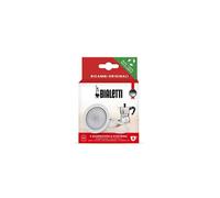 Bialetti 3 gaskets (Rubber Rings) 1 Filter Plate Replacement for Moka 9 cups
