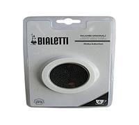 Bialetti - 3 Spare Gaskets and Filter Plate for Moka Induction Coffee Maker - 6 Cup