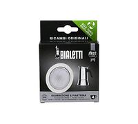 Bialetti 413329 1 SILIC Gasket+1FILTER 4 Cup Coffee Maker Spare Parts TZ.4 INOX, Polyester, Black