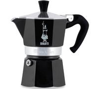 Bialetti 4953 Moka Express Espresso Maker for 6 Cups, Aluminium, Black CD - Bialetti Moka Express 6tz black,30 x 20 x 15 cm