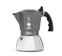 Bialetti Brikka Crema Induction Stovetop Coffee Maker 4 Cup Silver Black