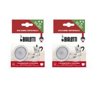 Bialetti 9 Cup Filter & Gasket Set Replacement - Pack of 2