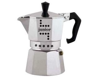 Bialetti Aeternum Coffee Maker Junior in Aluminum for 6 Cups Glossy Finish
