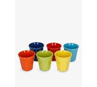 Bialetti Bialetti Logo Porcelain Espresso Cups Set Of Six Multi