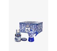 Bialetti Bialetti x Dolce & Gabbana Blu Mediterraneo Moka Three-Cup Coffee Maker and Coffee Gift Set Blue