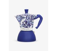 Bialetti Bialetti x Dolce & Gabbana Moka Induction Six-Cup Aluminium Espresso Maker White / Blue