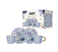 Bialetti Bridgerton Set of 2 Cups and 2 Saucers, Porcelain, 80 ml