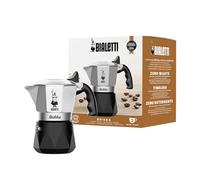 Bialetti Brikka Crema Aluminium Stovetop Coffee Maker 2 Cup Black