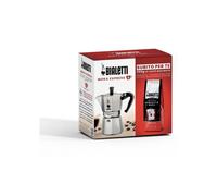 Bialetti 6 Cup Moka Hob Espresso Coffee Maker & Perfetto Coffee Gift Set