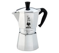 Bialetti Caffettiera Moka Express Silver Moka Pot - 6 Espresso Cups
