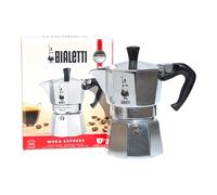 Bialetti Caffettiera Moka Express Silver Moka Pot - 3 Espresso Cups