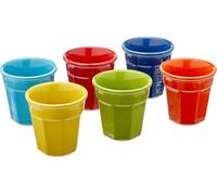Bialetti Ceramic Espresso Cup Set - Multi Coloured (6pk)