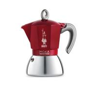 Bialetti Coffee Maker, Model 0006942 Moka Induction, Chrome And Red, For Coffee