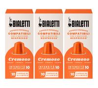 Bialetti Cremoso Smooth & Creamy Espresso Coffee Capsules 10pcs (Pack Of 3)