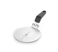 Bialetti DCDESIGN08 Piattello Induzione Per Moka Induction Plate, Suitable for Coffee Makers up to 6 Cups and Small pots, 25.5 x 13 x 5.5 cm, Steel,