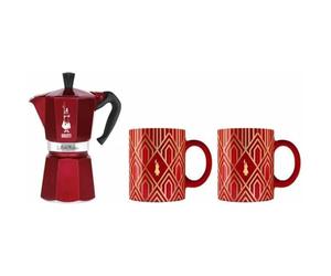 Bialetti Déco Glamor Moka Express Moka pot 0.27 L Blue, Red, White