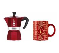 Bialetti Déco Glamor Moka Express Moka pot 0.27 L Red