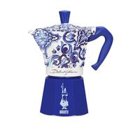 Bialetti Dolce & Gabbana Mocha Express Blue Mediterraneo 6-Cup Direct Fire (Coffee Maker, Espresso Makinetta)