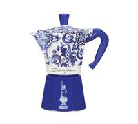 Bialetti Dolce & Gabbana Mocha Express Blue Mediterraneo 6-Cup Direct Fire (Coffee Maker, Espresso Makinetta)
