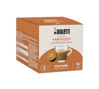 Bialetti Espresso Capsules Compatible with Dolce Gusto Machines, Italian Single Serve Pods, Cortado Flavor - 1 Count (Pack of 16), Ideal for Home or Office Use