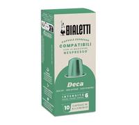 Bialetti Espresso Capsules Compatible with Nespresso Original - Italian Single Serve Pods, Decaf Roast (Pack of 10)