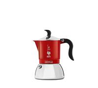 Bialetti Fiammetta Induction Coffee Maker, 2 Cups (100 ML), Suitable for All Cookers, Elegant Design, Red