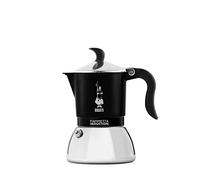 Bialetti Fiammetta Induction Coffee Maker, 4 Cups (150 ML), Suitable for All Cookers, Elegant Design, Black
