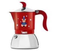 Bialetti Fiammetta Induction Orsetto Aluminum Moka Stainless Base 2 Cups TZ