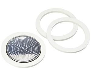 Bialetti Gasket and Aluminum Filter for 6 Cups Venus, Musa, Kitty Models