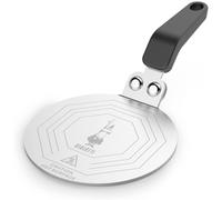 Bialetti Induction Plate for Moka Coffee Makers, Steel, 25.5 x 13 cm, Silver