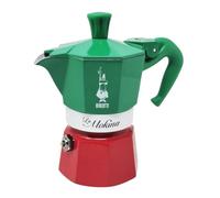 Bialetti La Mokina 3 Colors Italy Half-Cup Moka Express Coffee Maker 1/2 Cup Green Handle BS122B
