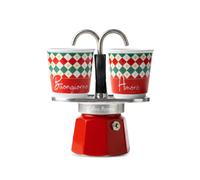 Bialetti Mini Express damier espresso set - Red OS