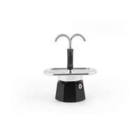 Bialetti Coffee Maker Mini Express 2 Cups in Aluminum and Handle in Nylon