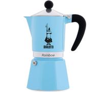 Bialetti Moka 3-Cup Espresso Maker (Blue) - Classic Stovetop Italian Coffee Pot 5042