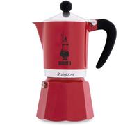 Bialetti Rainbow 3 Cup Coffee Maker Red