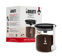 Waste-preventing glass coffee jar Bialetti