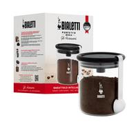 Bialetti Moka Coffee Jar 250 g (with Cap), Glass Small, Clear