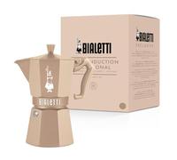 Bialetti Moka Exclusive Octagonal Induction 6 Cups - Aluminium and Steel Espresso Maker, Desert Sand - Gas and Induction Compatible