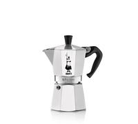 Bialetti Moka Express 6 Cups Coffee Maker, Anti-Sburn Handle, Not Suitable for I