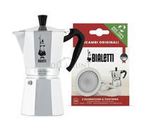 Bialetti Moka Express 9 Cup Stovetop Espresso Coffee Maker & Filter Gasket Set