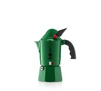 Bialetti Moka Express Alpina Caffettiera in Alluminio, Verde, 3 Tazze