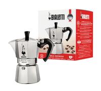 Bialetti Moka Express Aluminium Stovetop Coffee Maker 130 ml(3 Cup)