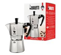 Bialetti Moka Express Aluminium Stovetop Coffee Maker (9 Cup), 420ml, Silver.